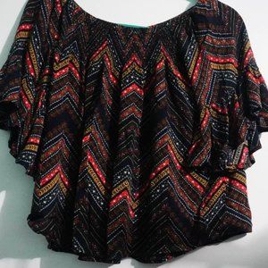 Ana blouse with short bell sleeves